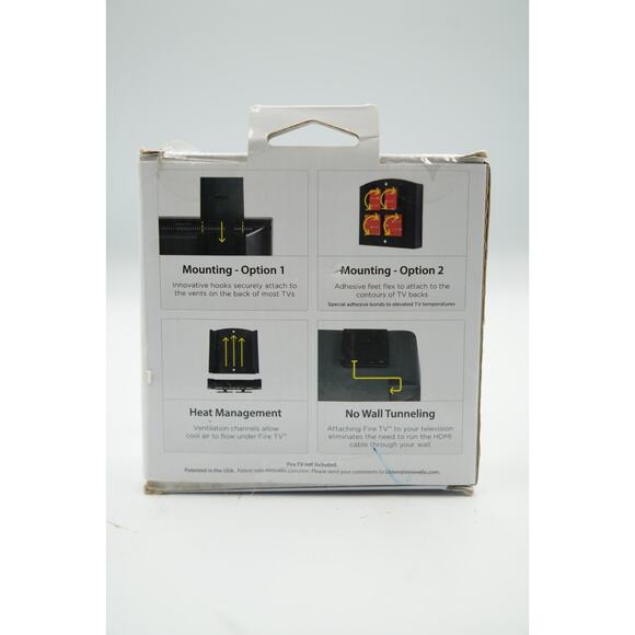 NEW Black TotalMount for Fire TV Innovelis Attach Amazon Fire TV To Television - Picture 2 of 6